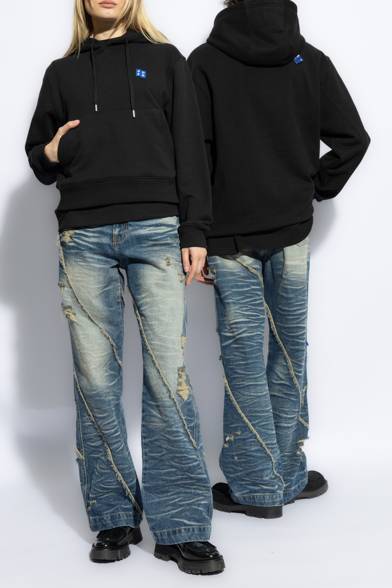 SchaferandweinerShops Japan - Black Cotton hoodie Ader Error